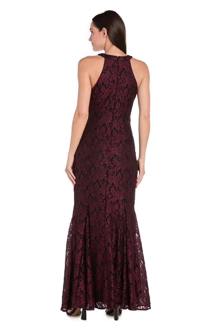 Long Glitter Lace Dress