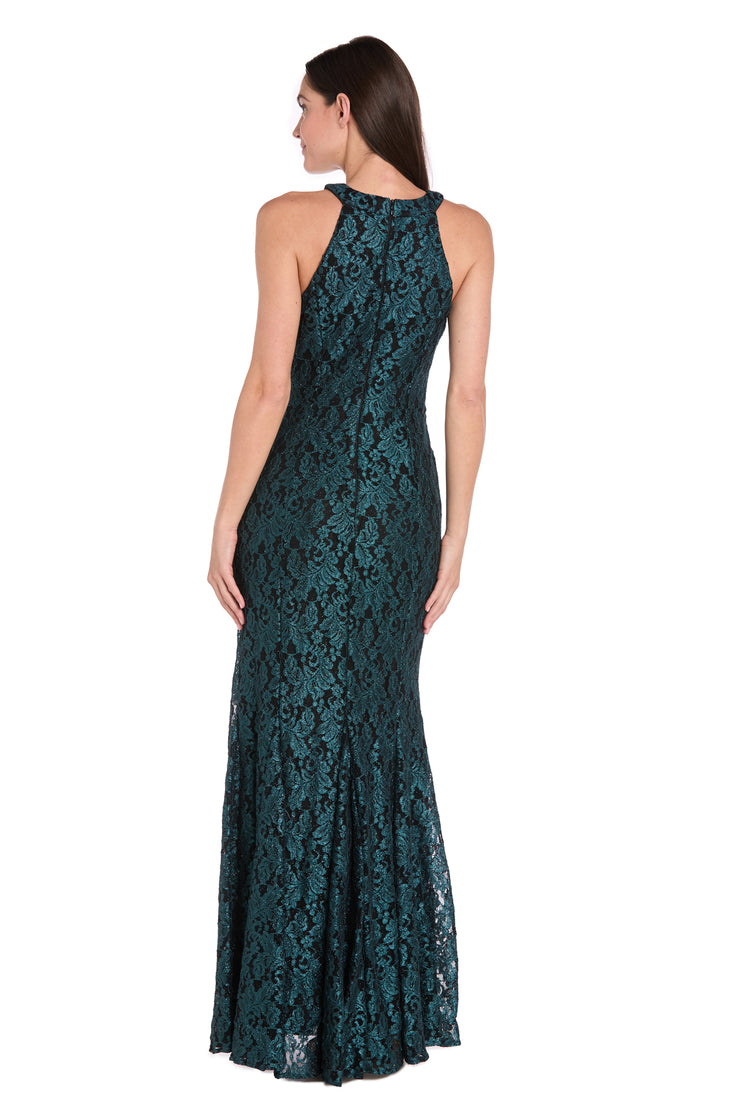 Long Glitter Lace Dress