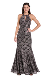 Long Glitter Lace Dress