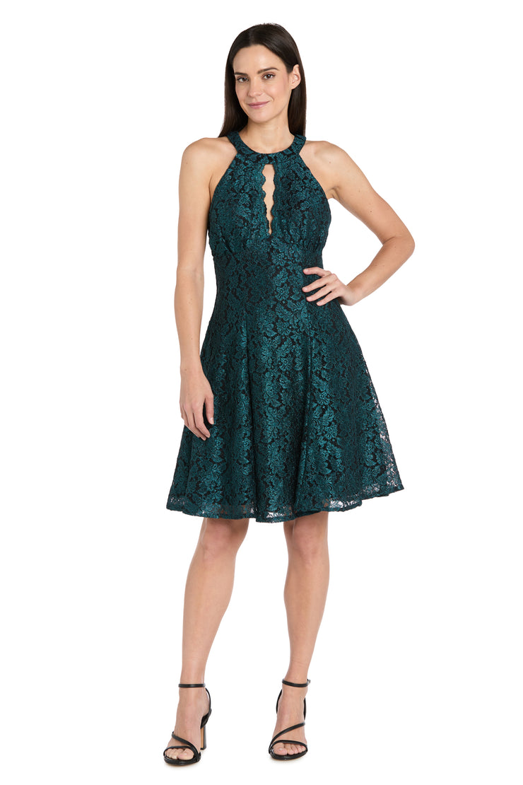 Fit & Flare Lace Cocktail Dress