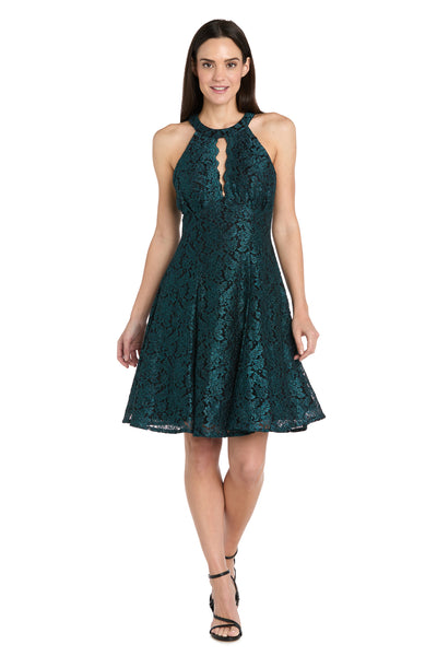 Fit & Flare Lace Cocktail Dress
