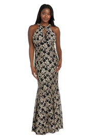 Cambri High Neck Gown