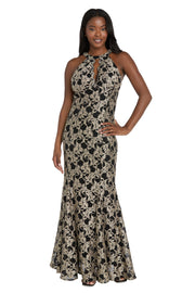 Cambri High Neck Gown