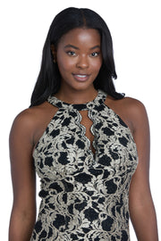 Cambri High Neck Gown
