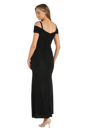 Off The Shoulder Evening Gown with High Thigh Slit