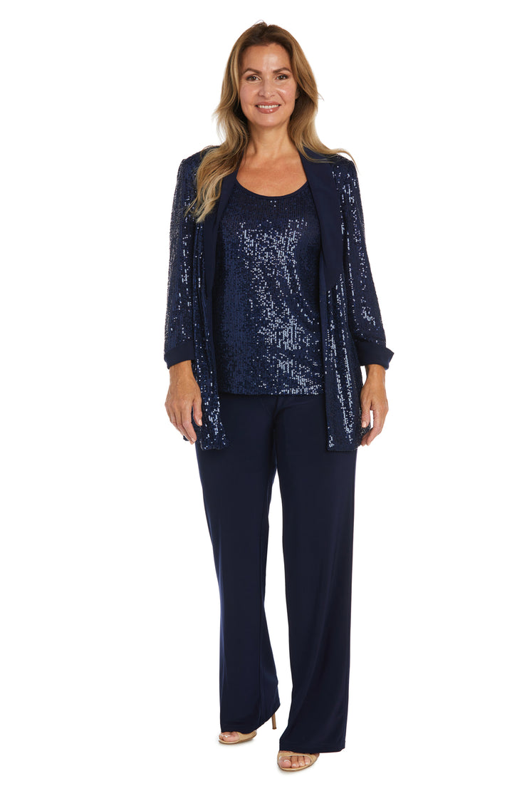 Beaded Jacket Set with Matching Pant