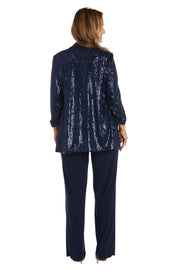 Beaded Jacket Set with Matching Pant
