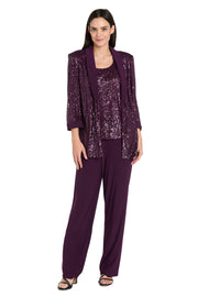 Beaded Jacket Set with Matching Pant