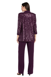 Beaded Jacket Set with Matching Pant