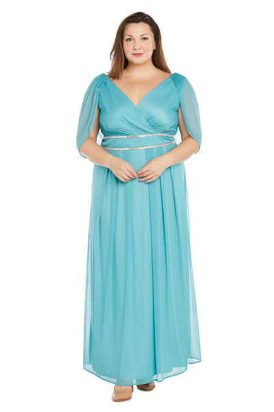 R&M Richards 2384 Long Mother Of Bride Cape Dress for $74.99 – The Dress  Outlet