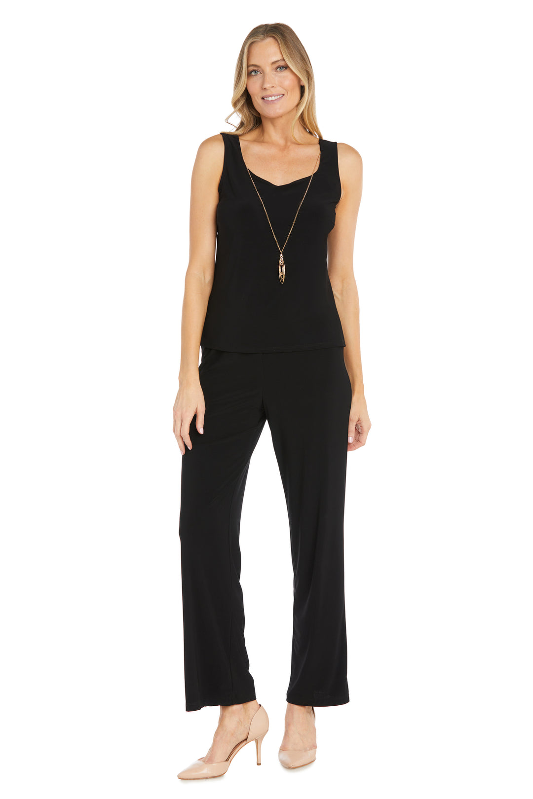 R M Richards 3 Piece Beaded Duster Pant Set, Womens, 18W, Mauve [R&amp;M Richards] スーツパンツセット Mystic Shine Three-piece Set レディース ゴー
