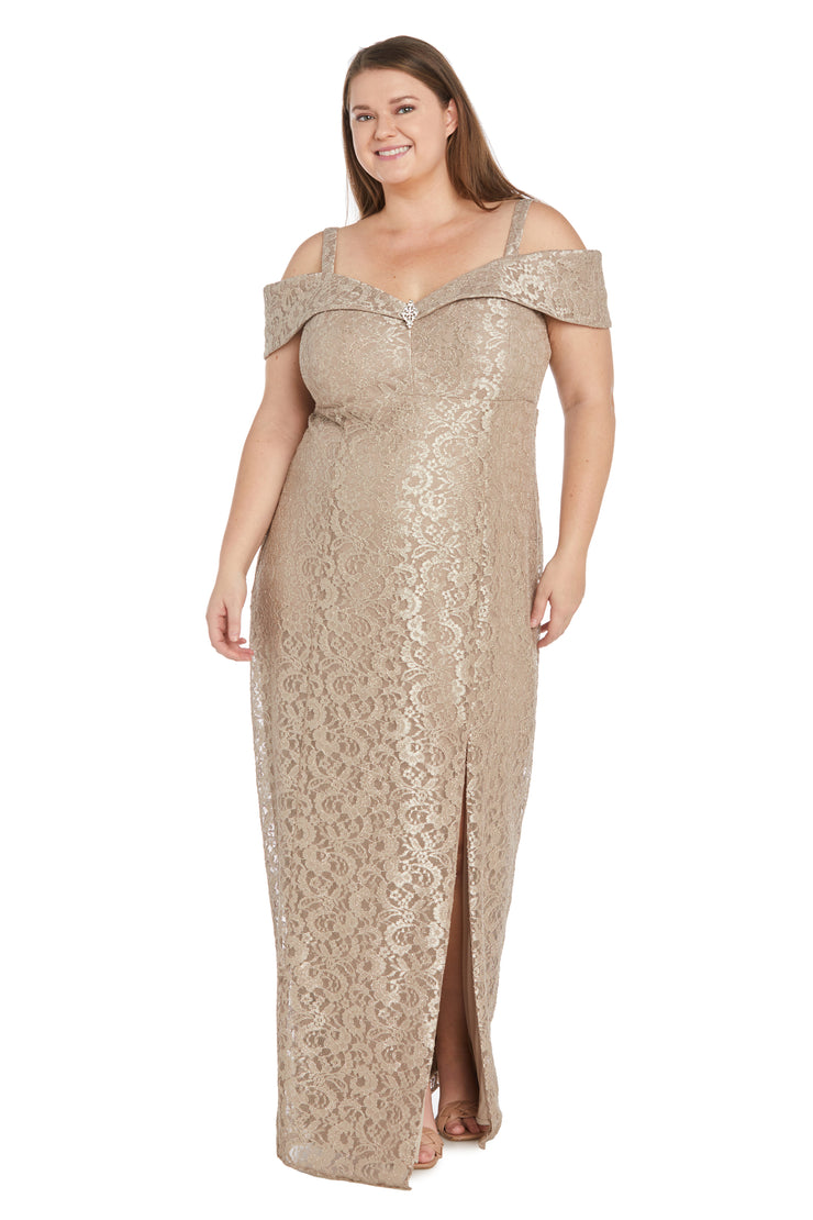 Off the shoulder Evening Gown - Plus