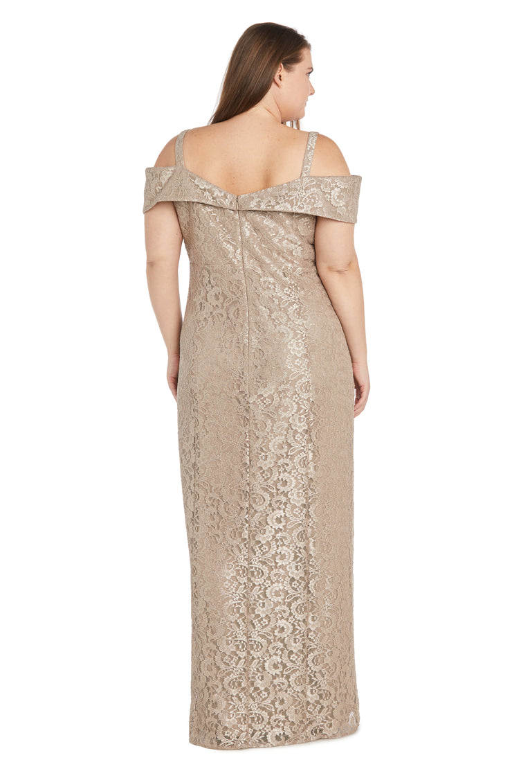 Off the shoulder Evening Gown - Plus