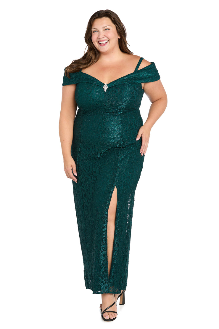 Off the shoulder Evening Gown - Plus