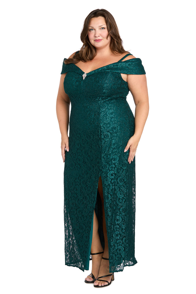 Off the shoulder Evening Gown - Plus