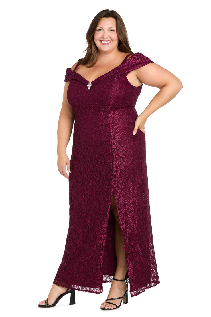 Off the shoulder Evening Gown - Plus