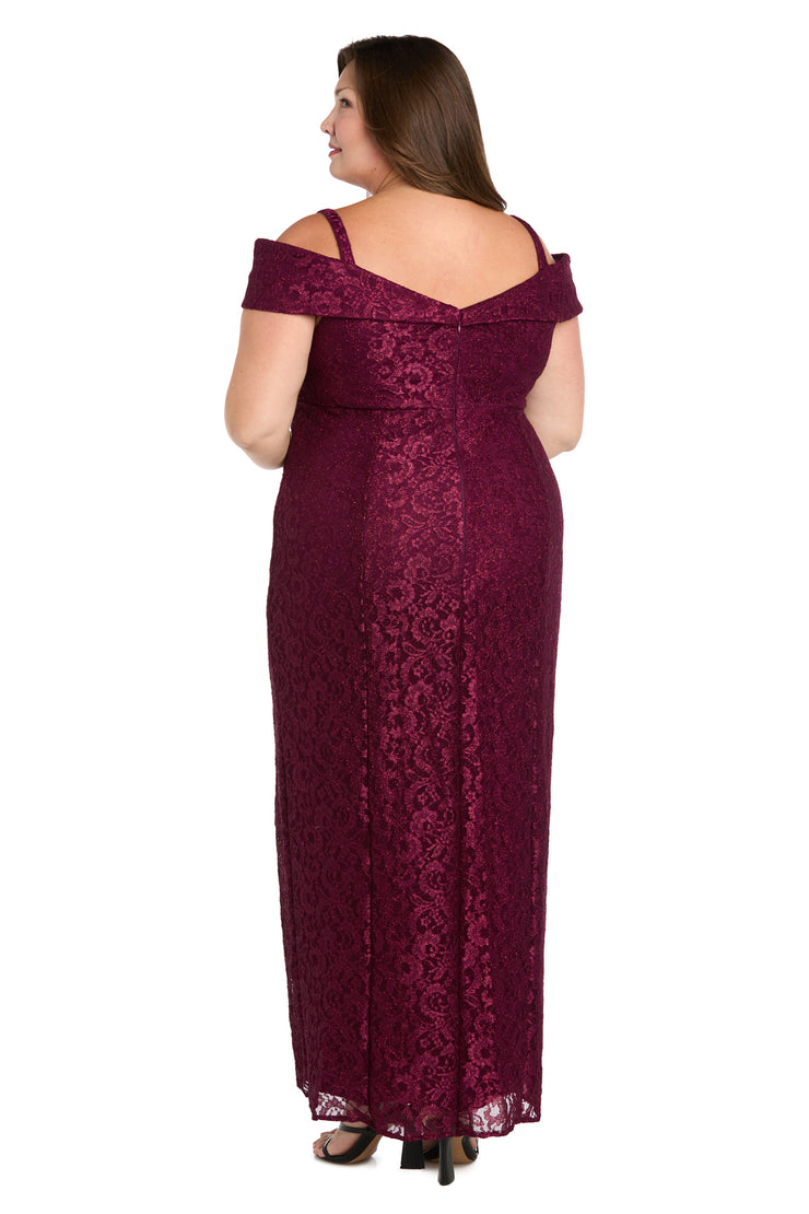 Off the shoulder Evening Gown - Plus