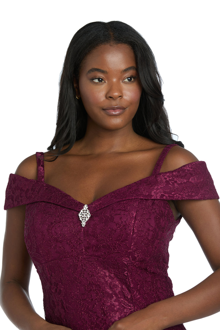 Off the shoulder Evening Gown