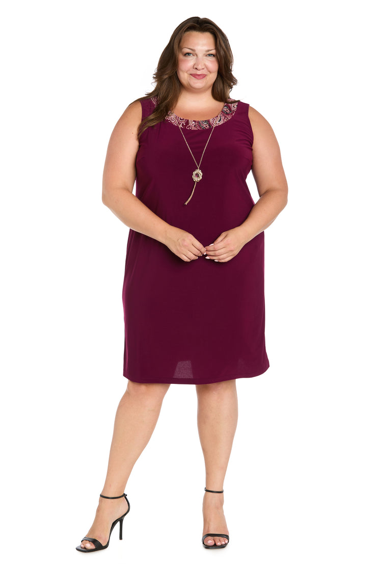 Wine Paisley Mesh Jacket Dress Set