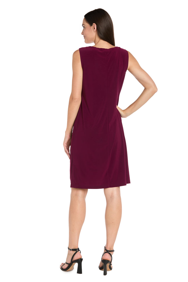 Wine Paisley Mesh Jacket Dress Set