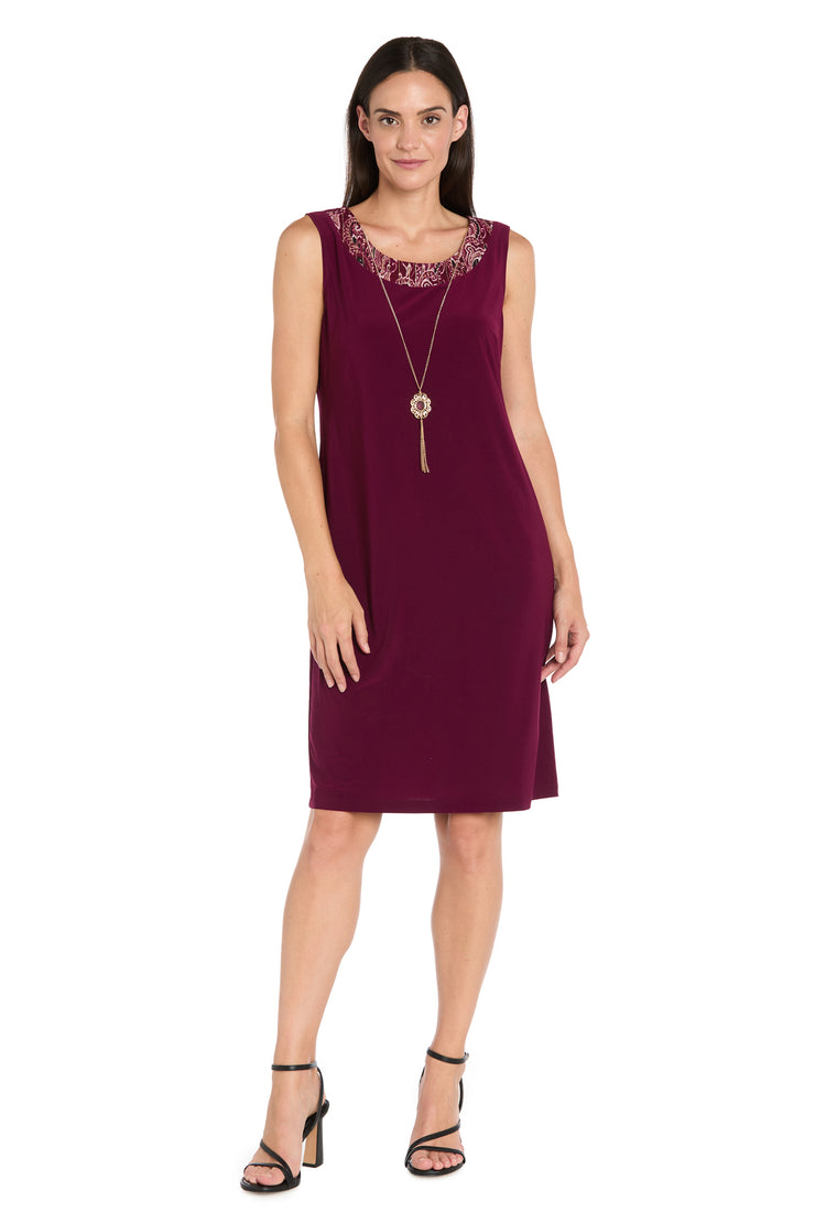 Wine Paisley Mesh Jacket Dress Set
