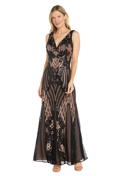 Intricate Patterned Sequin Gown