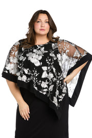 Short Threadwork Poncho - Plus