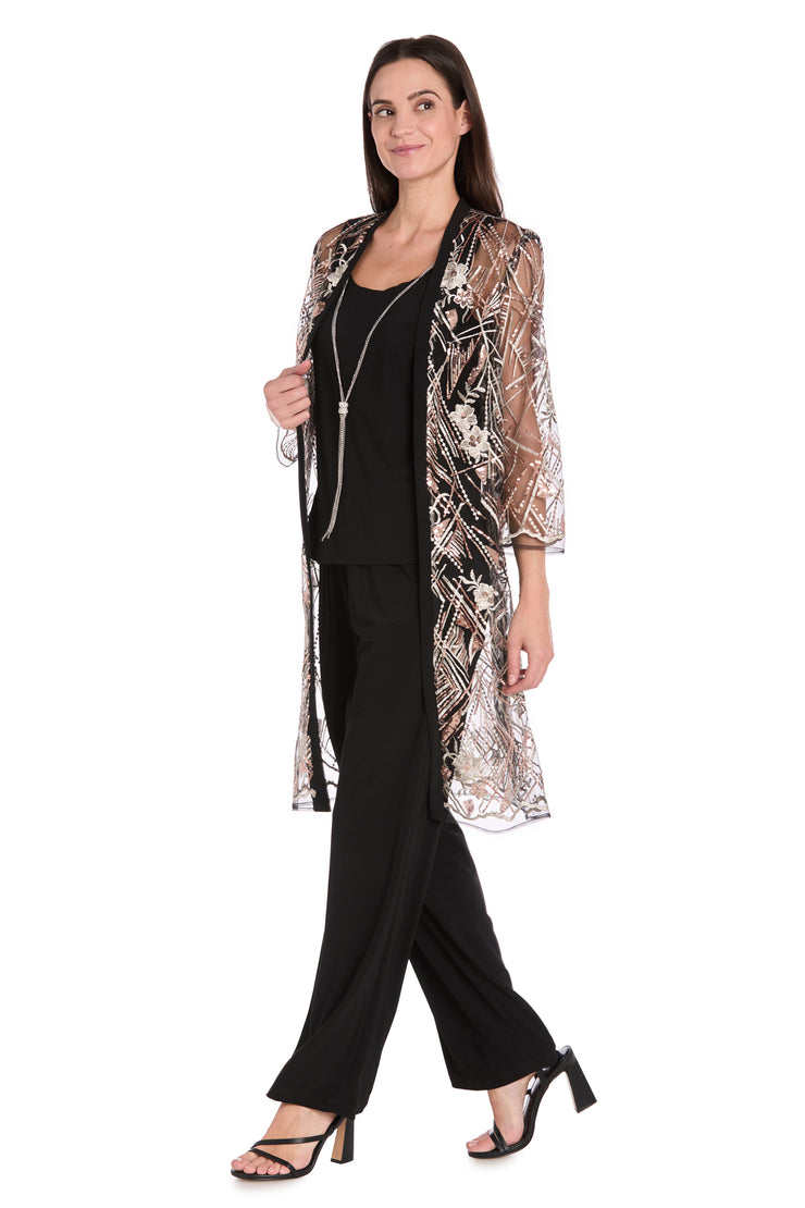 Beaded Embroidered Pantsuit