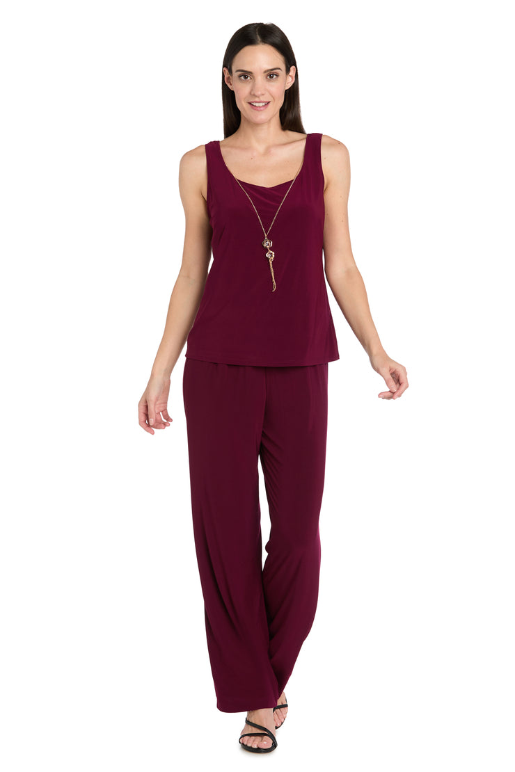 Delicate Floral Blossom Embroidered  Pantsuit