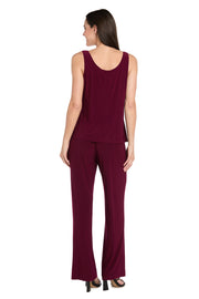 Delicate Floral Blossom Embroidered  Pantsuit