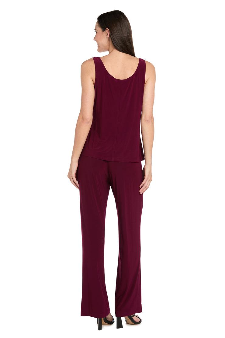 Delicate Floral Blossom Embroidered  Pantsuit