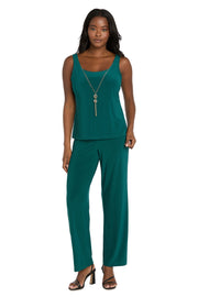 Delicate Floral Blossom Embroidered  Pantsuit