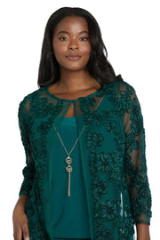 Delicate Floral Blossom Embroidered  Pantsuit