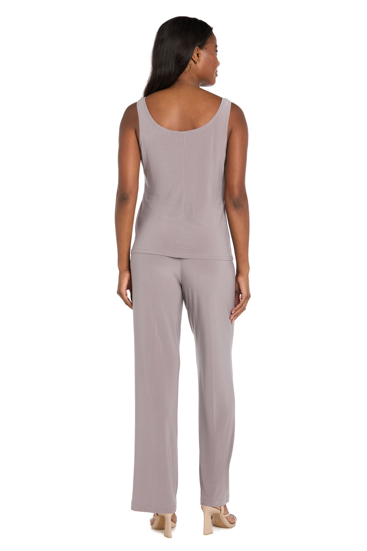Delicate Floral Blossom Embroidered  Pantsuit
