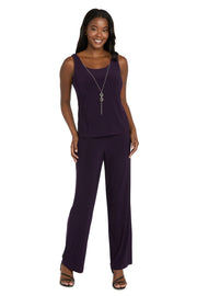 Delicate Floral Blossom Embroidered  Pantsuit