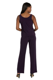 Delicate Floral Blossom Embroidered  Pantsuit