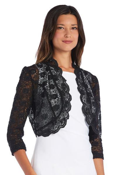 Lace Bolero with Scalloped Edges