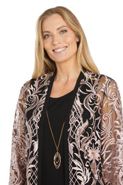 Embroidered Sequin Jacket Dress - Petite