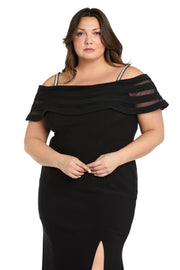 Midnight Mirage Mesh Gown