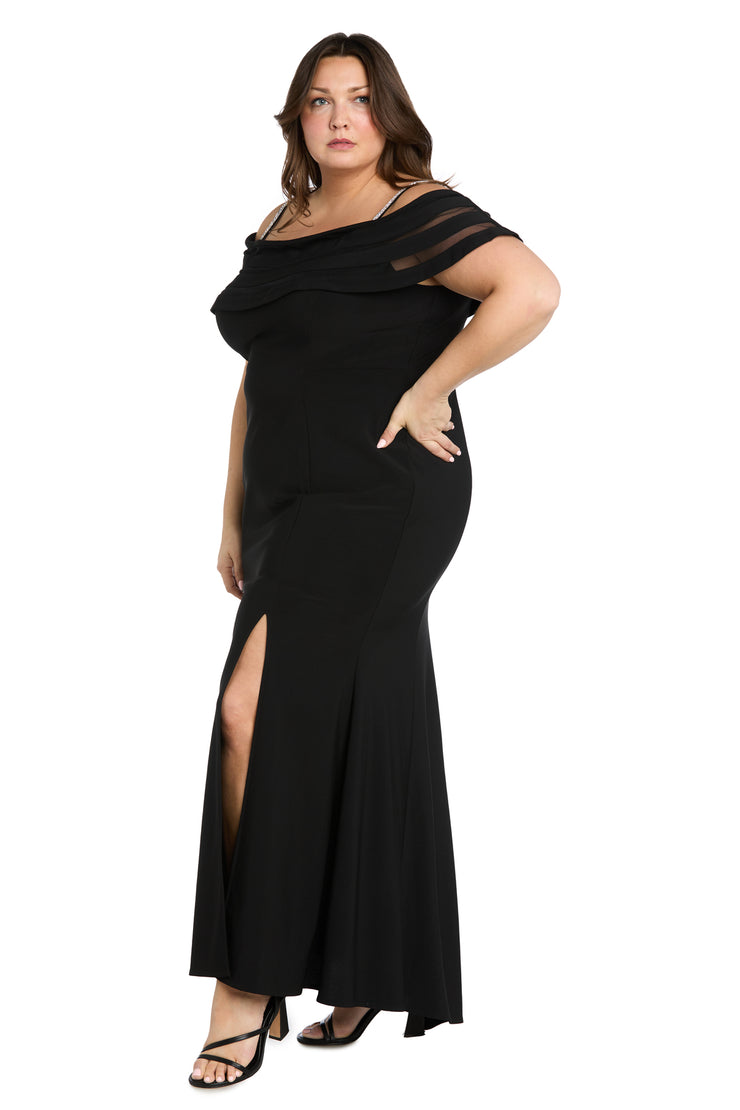 Midnight Mirage Mesh Gown