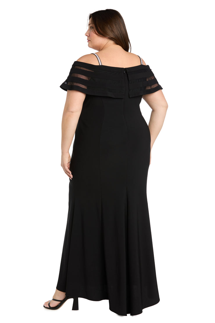 Midnight Mirage Mesh Gown