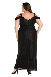 Metallic off The Shoulder Dress - Plus