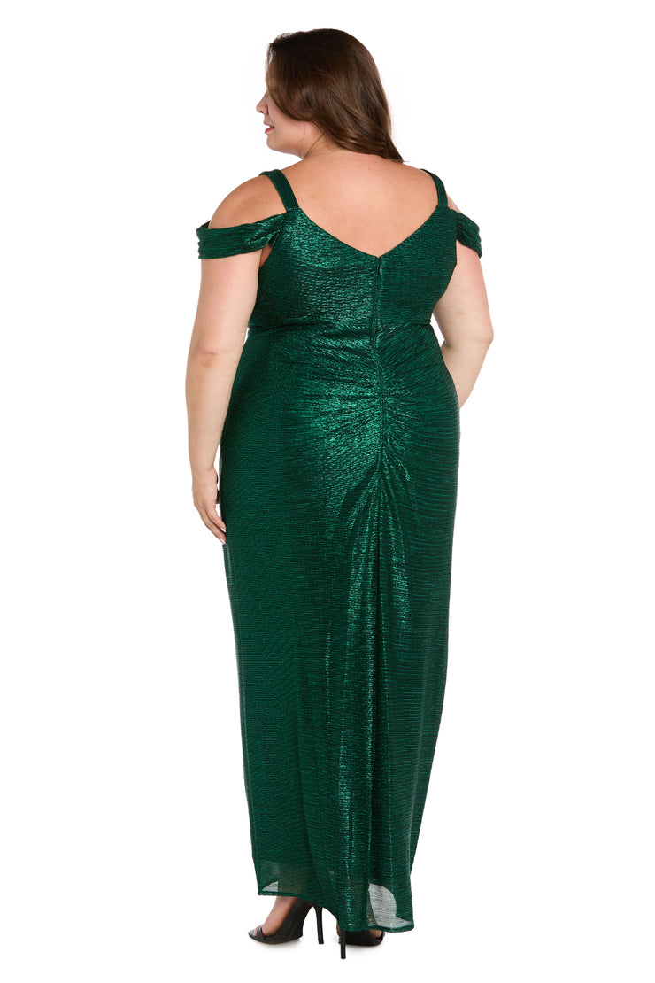 Metallic off The Shoulder Dress - Plus