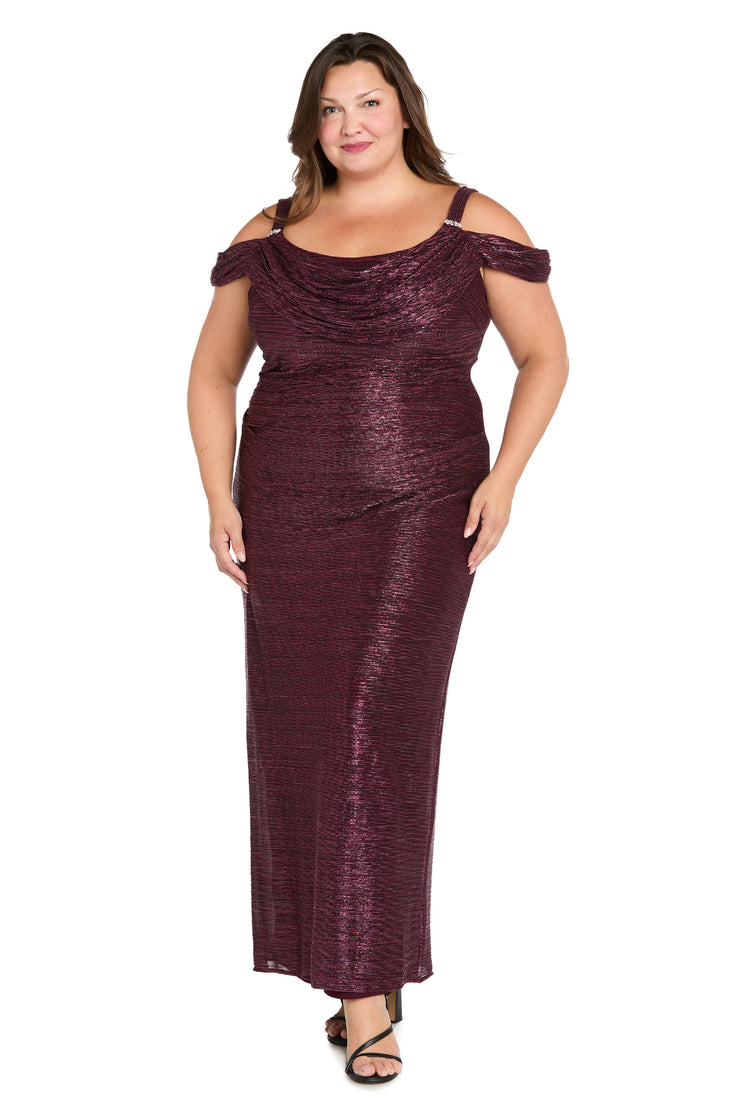 Metallic off The Shoulder Dress - Plus