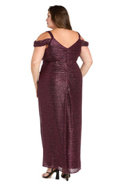Metallic off The Shoulder Dress - Plus