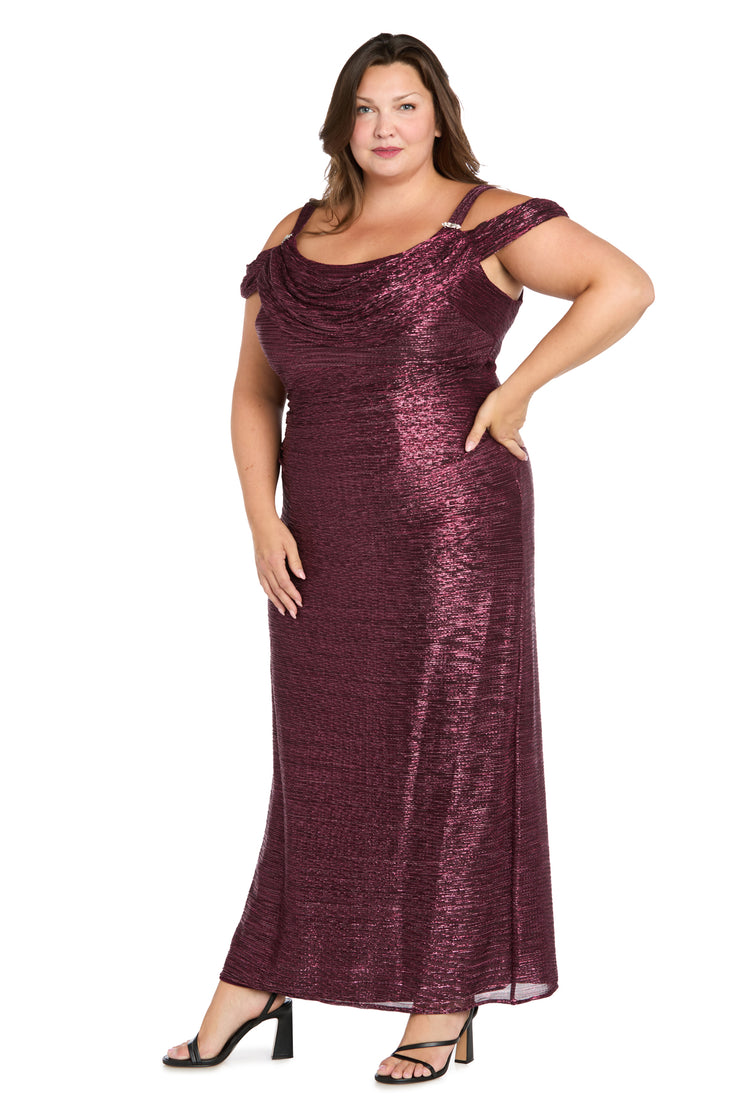 Metallic off The Shoulder Dress - Plus