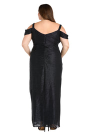 Metallic off The Shoulder Dress - Plus