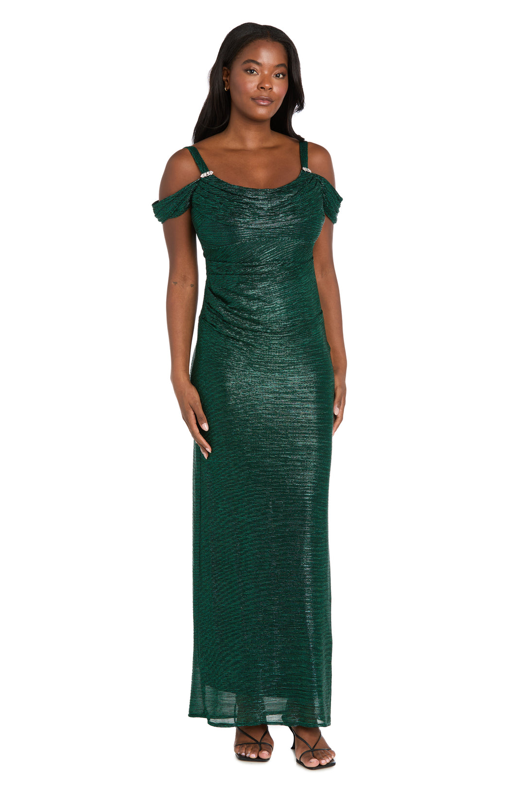 Metallic off The Shoulder Dress R&M Richards Metallic off The Shoulder Dress R&M Richards