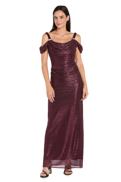 Metallic off The Shoulder Dress