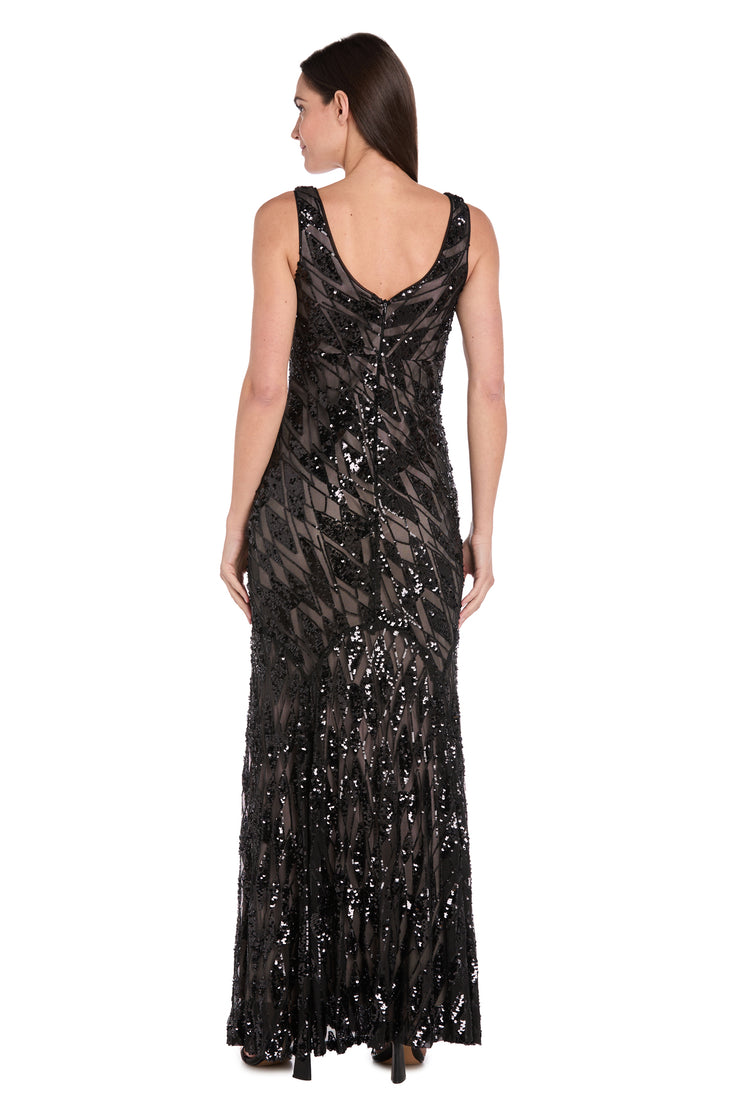 Midnight Elegance Sequin Gown